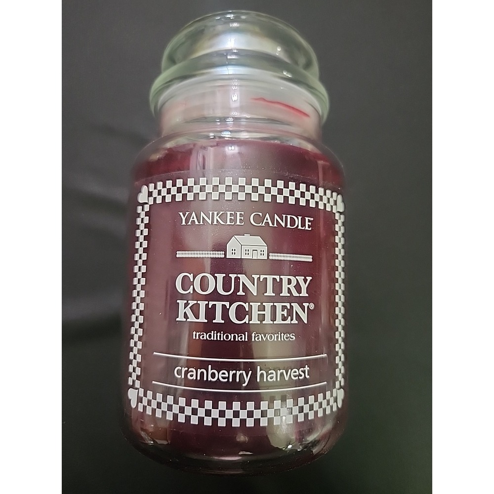 New Rare Retired‎ Yankee Candle Cranberry Harvest Country Kitchen 22 oz 1 Wick